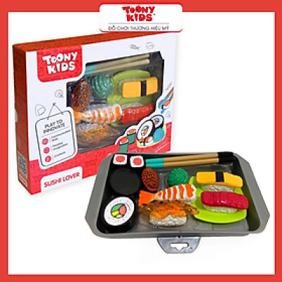 Đồ Chơi Nấu Ăn Sushi TOONYKIDS - Đồ Chơi Nhà Bếp Cho Bé - Sushi Lover TN095 [Tặng Kèm Sticker]