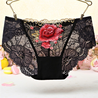 Combo 05 Quần Lót Ren Thêu Hoa Hồng Mềm Mại Quyến Rũ (Giao màu ngẫu nhiên)