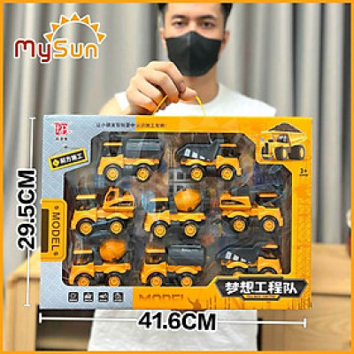 Xe chở rác mini đồ chơi cho bé mô hình xe ô tô chở rác xe vệ sinh môi trường MySun
