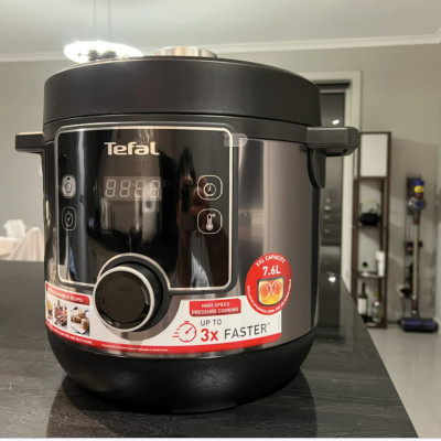 Nồi Điện Đa Năng TEFAL CY754830 Turbo Cuisine, Nhập Khẩu Đức, Dung Tích 5L Gồm 10 Chức Năng: Áp Suất, Nấu Chậm, Nấu Cơm, Xào, Hấp, Nướng Bánh, Sữa Chua, Công Suất 1090W - Hàng Nhập Khẩu