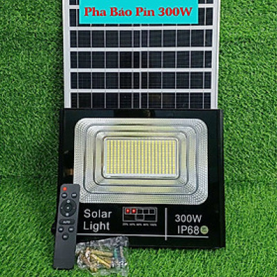 Đèn pha năng lượng mặt trời báo pin 300W (BÁO PIN)