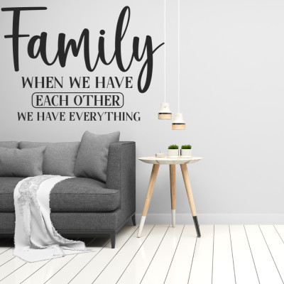 Decal dán tường In this house 1 & nhiều mẫu khác chủ đề Gia Đình - Sticker cao cấp không bong tróc, dễ dán tại nhà