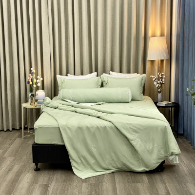 Chăn bốn mùa Hàn Quốc K-Bedding by Everon MicroTencel Xanh Ngọc KMTS103 200*220cm