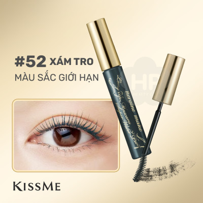 Mascara Nâng Cao Nâng Cong Và Dài Mi Tối Đa Bền Màu Kissme Heroine Make (Màu Xám Tro)