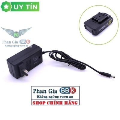 Sạc adapter pin 21v có đèn báo đầy tự ngắt sạc pin máy khoan bắn vít cầm tay chân adapter pin makita
