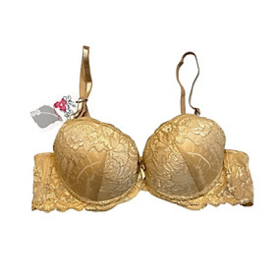 Áo lót hoa giấy HG293322 ren hoa đính nơ mút dày 3cm nâng ngực