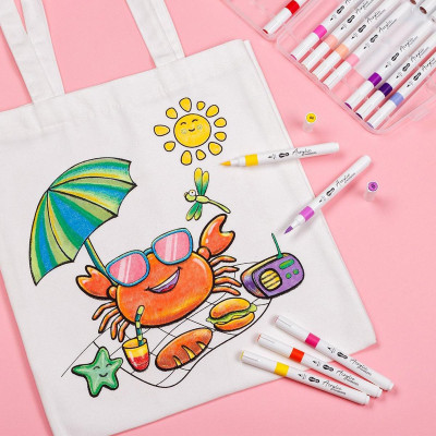 Hộp 24 Bút Lông Màu Acrylic Markers 1 Đầu - Colokit ACM-C004