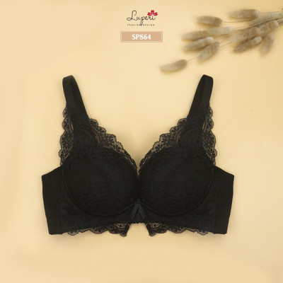 Áo Lót Nâng Ngực Nữ Không Gọng Cao Cấp LUPERI LU3AL864 Siêu Nâng Quả Đắp Ren Phù Hợp Cho Nàng Ngực Nhỏ Và Vừa