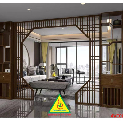 Vách ngăn phòng khách , vách ngăn phòng khách hiện đại 4VC05 - Nội thất lắp ráp ViendongAdv