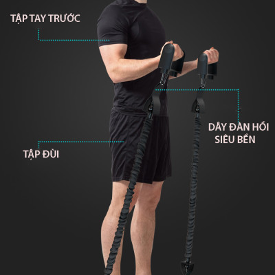 Bộ Dụng Cụ Chống Đẩy Đa Năng 3 Trong 1 Tích Hợp Tập Bụng,Dây Kéo Tay 