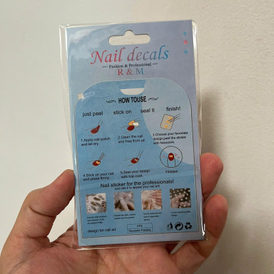 Sticker 5D Nơ Đen Trắng Mix Nổi R7M Dán Móng Keo Tự Dính, Hình Dán Móng Nơ Đỏ Lụa Dạng Nổi Làm Nail Cao Cấp Nữ Women