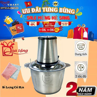 Máy Xay Thịt Cối Inox Lock&Lock EJM172 (2 lít) Hàng Chính Hãng