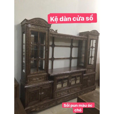 Kệ 2 cột kính giàn khung