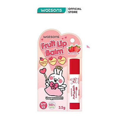Son Dưỡng Chống Nắng Watsons Hương Dâu SPF10 3.5g (Usagyuuun)