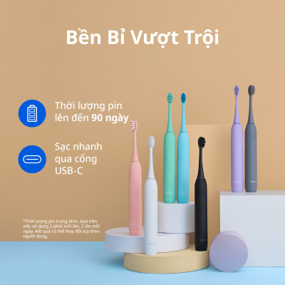 Bàn Chải Điện Zenyum Sonic MỚI 2.0 Màu Tím- Công Nghệ Singapore