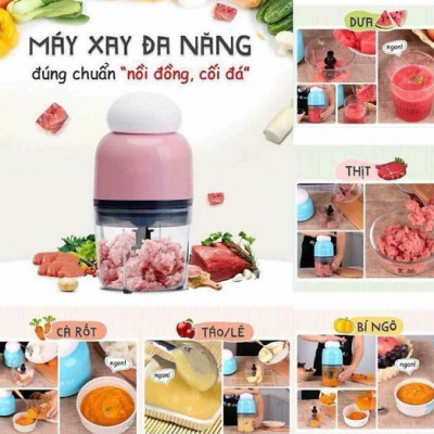 Máy xay thực phẩm đa năng(xay thịt, xay đá, xay trái cây...) nắp tròn - Hàng nhập khẩu