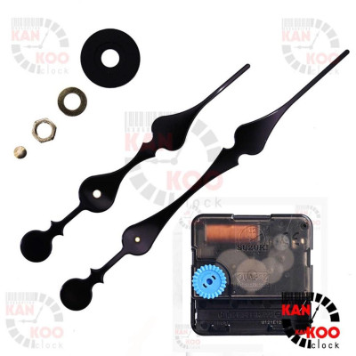 Máy Đồng Hồ Treo Tường KIM TRÔI XỊN SUZUKI Bánh Xe Đen – Kèm Bộ Kim Dài 22.2cm – Bảo Hành 5 Năm