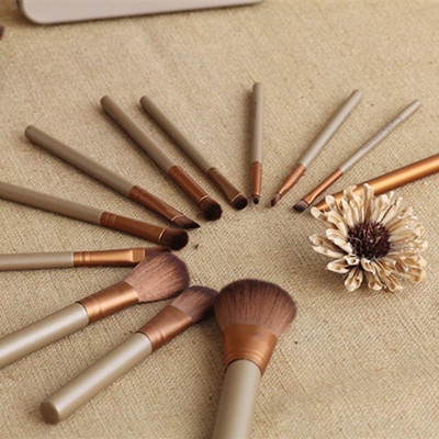 Set  cọ tán phấn 12 món kèm hộp đựng đa năng cao cấp ,đầu cọ mềm mịn và bám phấn , cán cọ dài thích hợp khi cầm ,thiết kế tinh xảo xinh xắn 