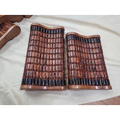 Gối Gỗ Trắc Miếng , Gối Công Thái Học - Kích Thước 43cmx24cmx8cm/4cm ( video , hình thật ) 