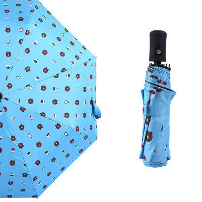 Ô Dù đi mưa họa tiết gấu mặt đơ ngộ nghĩnh GMD05071