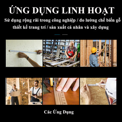 Thước cuộn thép mini Zoyi cao cấp loại 5m/3m bản rộng 19mm chất liệu nhựa ABG và cao su chống va đập