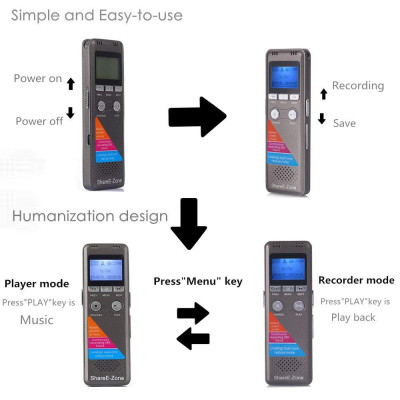 SOAIY Máy Ghi Âm Chuyên Nghiệp Cao Cấp A700 Bộ Nhớ Trong 32GB - Digital Voice Recorder - Hàng Nhập Khẩu