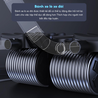 Con Lăn 4 Bánh RW099 - RW100 Tập Bụng Trợ Lực Thế Hệ Mới - Khuỷu Tay - Plank Tại Nhà