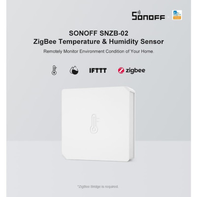 Thiết Bị Cảm Biến Nhiệt Độ Và Độ Ẩm Sonoff Zigbee - SNZB02
