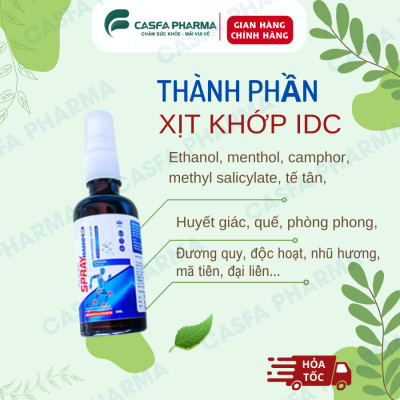 Xịt khớp SPRAY NANO IDC, hộp 50ml