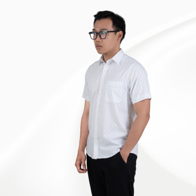 Áo sơ mi nam ngắn tay có túi có họa tiết hoa văn GENTITI by Thái Tuấn - 1C814HAKT521