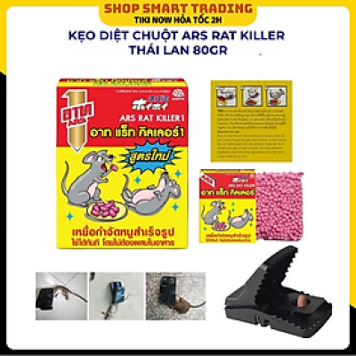Combo 2 Thuốc diệt chuột, Kẹo diệt chuột tiêu diệt cả đàn chuột hàng Thái Lan Tặng kèm Bẫy Chuột Thông Minh 