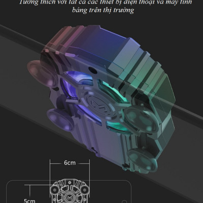 Quạt Tản Nhiệt Điện Thoại FL01 - Làm Mát Nhanh, Công Suất Lớn - Chuyên Dành Cho Game Thủ - Hàng Nhập Khẩu