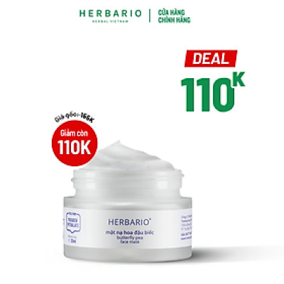 Mặt nạ Hoa đậu biếc Herbario 30ml