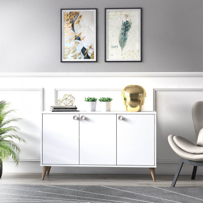 Bàn sảnh ra vào gỗ hiện đại SMLIFE Comissas