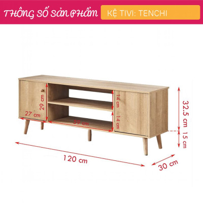 Kệ TV hiện đại cho phòng khách gia đình SMLIFE Tenchi