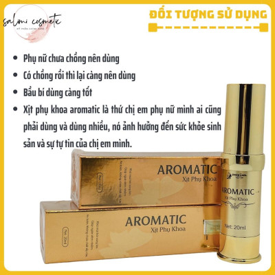 COMBO 2 Lọ Xịt Phụ Khoa AROMATIC Quyên Lara 20ml, Khử Mùi Hôi, Ngừa Viêm Nhiễm, Cân Bằng PH