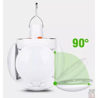 Bóng Đèn Led Tích Điện 5 Cánh Đèn Năng Lượng Mặt Trời Có Thể Đóng Mở