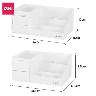 Kệ Đựng Mỹ Phẩm Nhựa Dày Nhiều Tầng Để Bàn Deli - Khay Đựng Đồ Trang Điểm Đa Năng Có Hộp Ngăn Kéo Tiện Lợi Decor Bàn Làm Việc Góc Học Tập - VS556 VS557