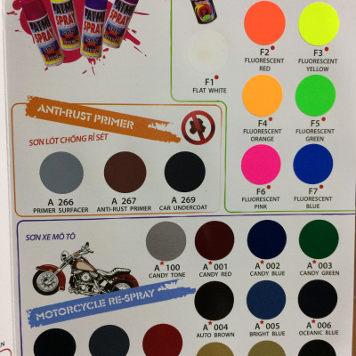 Sơn xịt màu nâu ca cao ATM A265