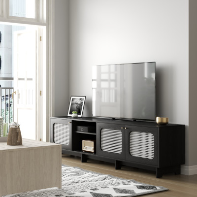 [Happy Home Furniture] MEYDAN , Kệ TV 3 cửa mở , 220cm x 42cm x 57cm ( DxRxC), KTV_012