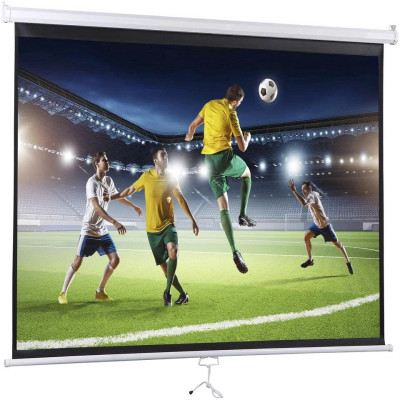 Màn máy chiếu 100inch đủ tỉ lệ Treo tường/ Di động hiệu Apollo - Hàng nhập khẩu