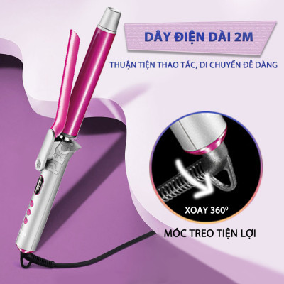 Máy uốn tóc cao cấp Kemei KM-2303 điều 13 mức nhiệt chỉnh nhiệt độ phù hợp với mọi loại tóc công suất mạnh mẽ - Hàng chính hãng