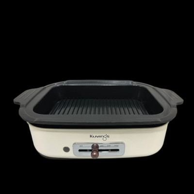 Lẩu điện đa năng 2 trong 1 Kuvings KMG-200B [4.0L]  Màu Trắng - Hàng chính hãng