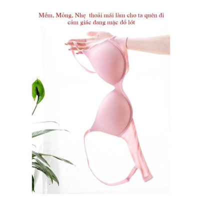 Áo Lót Không Gọng Đệm Mỏng Siêu Mềm Siêu Mịn Siêu Nhẹ Cuộn Gập Không Biến Dạng Phong Cách Nhật Bản Hàng Cao Cấp AL39