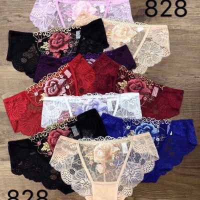 Combo 05 Quần Lót Ren Thêu Hoa Hồng Mềm Mại Quyến Rũ (Giao màu ngẫu nhiên)