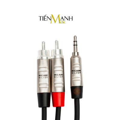 Dây Cáp Chia Tín Hiệu Chữ Y Hosa Rean by Neutrik Pro Đầu 3ly Stereo TRS Sang 2 Hoa Sen RCA HMR-003Y, HMR-006Y, HMR-010Y Cable 2RCA Hàng Chính Hãng