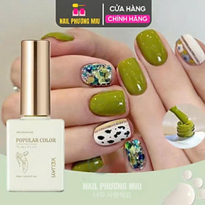 Sơn Gel Lẻ Màu Bơ Xanh XEIJAYI G61 Mùa Hè Siêu Đậm Mướt Làm Nail Siêu Xinh, Sơn Móng Tay Cao Cấp Chai Vuông 15ml Màu Chuẩn Bền Bóng