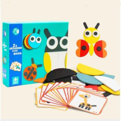 Đồ Chơi Xếp Hình Bộ Ghép Hình Gỗ Tư Duy Cho Bé