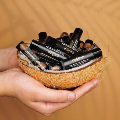 Bộ Serum Sa-chi phục hồi tóc Cocoon 70ml + Son dưỡng môi dầu dừa Bến Tre Cocoon 5g