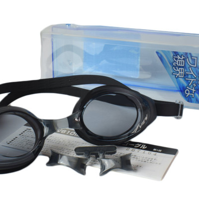 Bộ Kính Bơi VIEW V610 BK (Đen) Chống Sương Mù Chống tia UV Và Nón Bơi View V31(Đen) - Hàng chính hãng 100% sản xuất tại Nhật Bản